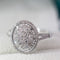 1ct Natural Diamond 18k Gold Engagement Ring - 10US07